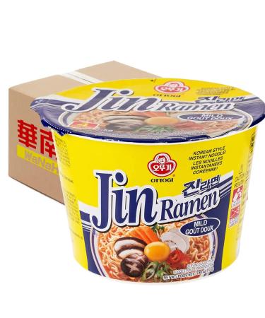 WaNaHong Jin Ramen Mild BIG BOWL 110g (Box of 12)