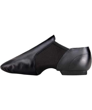 Linodes Jazz Dance Shoes - Tent Leather Slip-on for Women and Men - Black, Size 8 Women/7.5 Men - Buy Online on SooperMarket.com