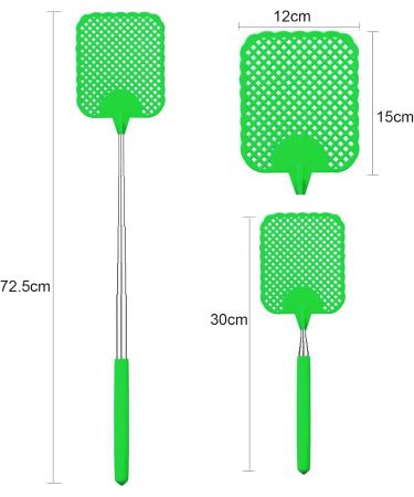 Olakin Extendable Fly Swatter - Insect & Mosquito Catcher for Effective Pest Control (Green) - Shop Internationally! - Buy Online on SooperMarket.com
