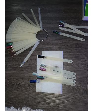 JIANYI Natural Nail Swatches Sticks - 50 Pack | Nail Art Supplies for Polish Display and DIY Practice | Color Board Accessories - Buy Online on SooperMarket.com
