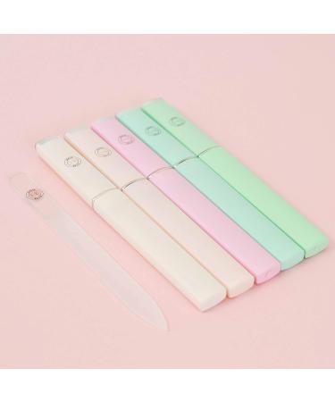 Malva Belle Best Crystal Glass Nail File Long Lasting Double Sided Tempered Glass File Professional Salon Manicure/Pedicure Filing Tool for Natural Nails - 2 Pack (3 mm) Clear X2 3mm - Buy Online on SooperMarket.com