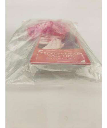 Kalolary Nail Mold Acrylic Nail Forms 100Pcs T Curve Shape + 10 Pink Nail Tip Clips - Buy Online on SooperMarket.com