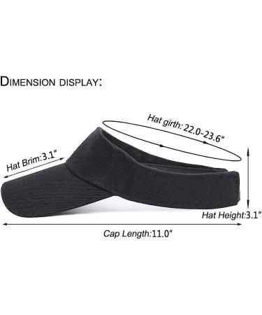 Ultrafun Unisex Adjustable UV Protection Sports Sun Visor Cap - 10 Pack - Buy Online on SooperMarket.com