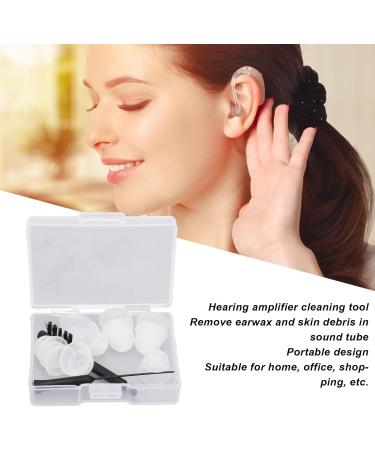 Silicone Hearing Amplifier Dome & Cleaning Brush Set | Earplug Ventilation Brush for Optimal Hearing Aid Care - Buy Online on SooperMarket.com