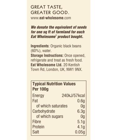 Eat Wholesome Organic Black Beans 400g (Pack of 12) & Eat Wholesome Organic Chopped Tomatoes 400g (Pack of 12) - Buy Online on SooperMarket.com