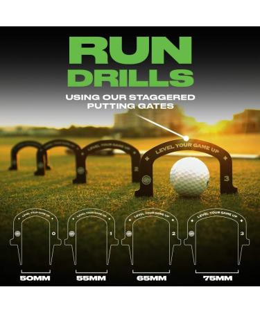 Pro Path Golf Putting Mirror - Portable Swing Trainer Aid for Indoor & Outdoor Golfing - Alignment Mirrors & Gates for Pro Training - Buy Online on SooperMarket.com