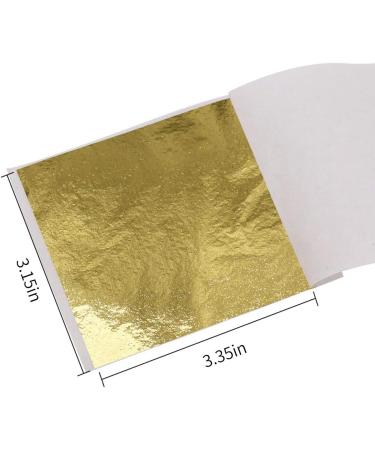 KINNO 12 Colors Gold Leaf Sheets - 600 Pieces for Arts, Decoration, Handcrafts, Gilding - Furniture, Nails, Paintings, Slime, Wall - 12 Colors - Buy Online on SooperMarket.com