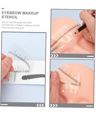 Gogogmee 10pcs Brow Makeup Supplies Eyebrow Stencils Older Women Eyebrow Kit Women Brow Shaping Stencil Pvc - Buy Online on SooperMarket.com