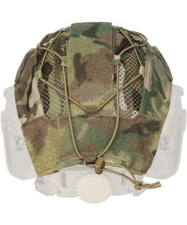 TOPTACPRO Camouflage Helmet Cover for Fast Helmet Size M/L - Cordura 500D Nylon | Paintball Shooting Gear - Buy Online on SooperMarket.com