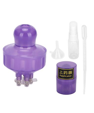 KUIKUI Portable Scalp Applicator Hair Scalp Massaging Brush with Scale for Thinning Hair Hair Loss - Purple