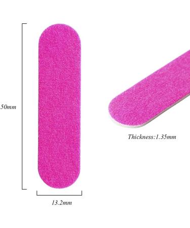 Dajidafu 100 Pieces Sandpaper Nail File Lightweight Wear-resistant Double Sided Crystal Polishing File Cosmetic Pedicure Manicure - Buy Online on SooperMarket.com