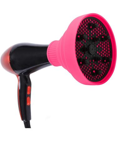 Foldable Hairdryer Diffuser - Fast Drying Blow Dryer Attachment for Curly Hair (Pink) - Buy Online on SooperMarket.com