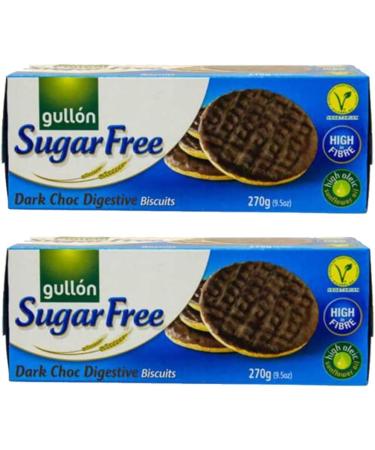 04 Mixed Gullon Sugar Free Digestives 245g & Dark Chocolate Digestives 270g - Buy Online on SooperMarket.com