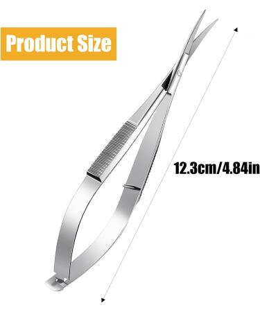 DARENYI Professional Stainless Steel Curved Cuticle Scissors | Eyebrow, Eyelash, Pedicure, Nose Hair, Beard Grooming Tool - Buy Online on SooperMarket.com