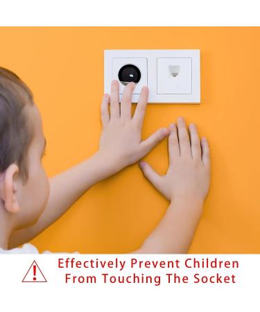 Yidax Outer Space Black Outlet Covers Baby Proofing - 24 Pack Childproof Socket Protectors for Home & Office - Easy Install 1.3x1.3 in - Buy Online on SooperMarket.com