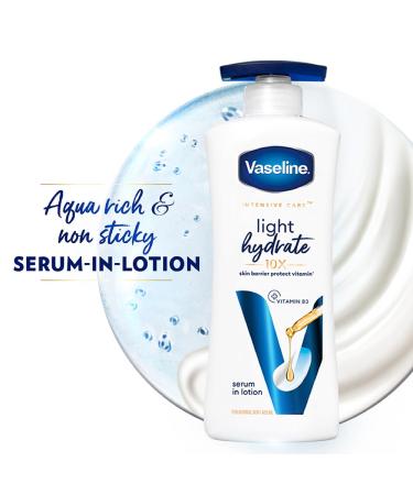 Vaseline Light Hydrate Serum Lotion 400ml | Superlight Non-Sticky Hydration Boost for All Skin Types - Buy Online on SooperMarket.com