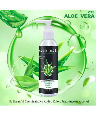Aloe Vera Gel for Face Scalp & Hair - Soothing After Sun Moisturizer | International Shipping Available - Buy Online on SooperMarket.com