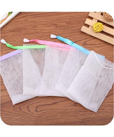 20-Pack Magnoloran Double Layer Mesh Soap Saver Pouch for Exfoliating and Bubble Foam Net Handmade Soap - Body and Facial Cleaning Tool - Buy Online on SooperMarket.com