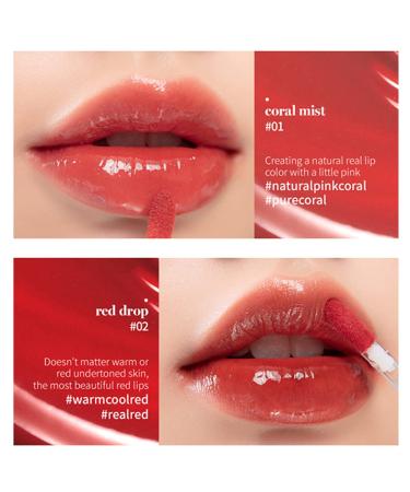 rom&nd Glasting Water Tint No.03 BRICK RIVER - Vivid Color & High Shine Lip Tint | Long-lasting & Moisturizing K-beauty Gloss for Natural Beauty - 4g/0.14oz - Buy Online on SooperMarket.com