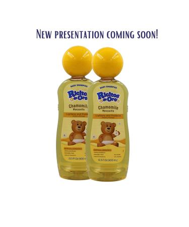 Ricitos de Oro Baby Shampoo 13.5 FL Oz 2-Pack with Chamomile Extract - Paraben-Free, Hypoallergenic for Conditioning and Lightening - Amber Scented - Buy Online on SooperMarket.com