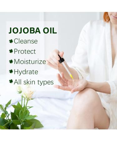 Jojoba Oil for Hair Growth 100 Pure Organic Jojoba Oil Cold Pressed Unrefined Hexane Free Jojoba Oil for Skin Hair Body Ear and Nails 60ml - Buy Online on SooperMarket.com