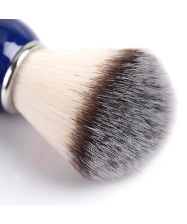 BlueZoo Men's Beard & Mustache Shaving Brush - Resin Gripped Swine Bristles Nylon Wool Handle - Buy Online on SooperMarket.com