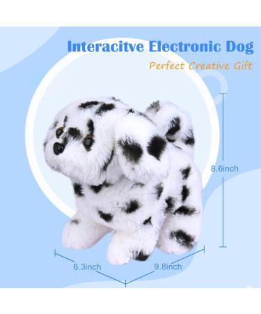 WorWoder Interactive Plush Teddy Toy Puppy - Electronic Walking Barking Dalmatian Dog for Kids - Buy Online on SooperMarket.com