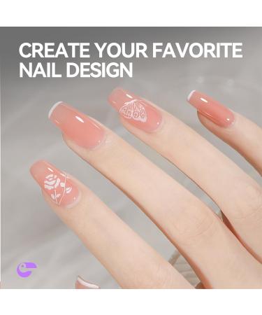Gelike EC French Nail Stamper - Transformable Silicone Stamp Head for DIY Nail Art & Home Manicure Tools - Buy Online on SooperMarket.com