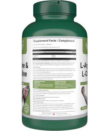 VORST L-Arginine & L-Citrulline Supplement 3 x 180 Vegan Capsules | Muscle Protein Synthesis | Amino Acids Complex | Max Strength | 3 Bottles - Buy Online on SooperMarket.com