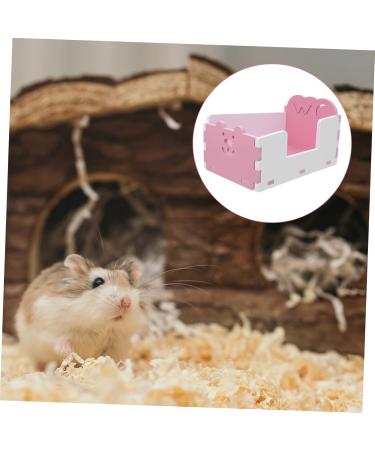 Kisangel 1pc Hamster Toilet Chinchilla Bath Hamster Pee Training Small Animal Bathtub Hamster Potty PVC 15x10cm Pink - Buy Online on SooperMarket.com