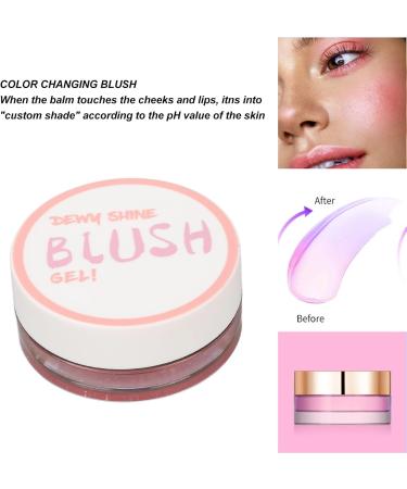 Color Changing Cream Blush Moisturizing Nourishing Waterproof Lasting Glitter Cream Blusher for Makeup - Buy Online on SooperMarket.com