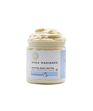 Shea Radiance P.U.R.E. Whipped Shea Butter with Colloidal Oatmeal - Whipped Body Butter Blended with Skin Soothing Oatmeal & Moisturizing Rice Bran Oil | Unscented (5 oz) Unscented - 5oz