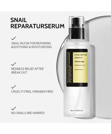 Buy Snail Mucin Essence Set - 3pcs Skincare Serum Moisturizer & Eye Cream for Firming & Elasticity - Buy Online on SooperMarket.com