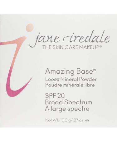jane iredale Amazing Base Loose Mineral Powder | SPF 20 Luminous Foundation | Oil-Free, Talc-Free, Vegan & Cruelty-Free | Warm Sienna - Buy Online on SooperMarket.com