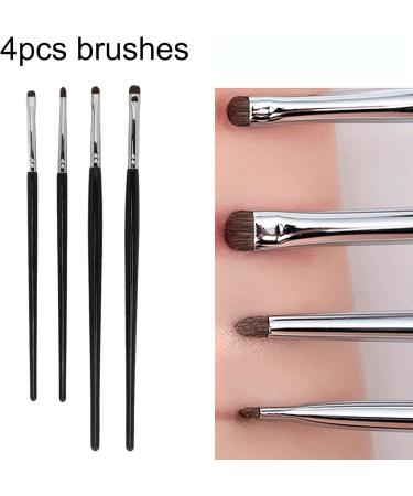 Eye Makeup Brushes Set 4pcs Small Head Dense Hair Soft Hair Easy Use for Eyeshadow Eyebrow Portable - Buy Online on SooperMarket.com
