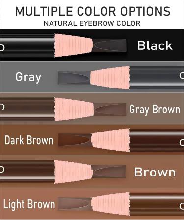 Sumeitang 12 Pcs Dark Brown Eyebrow Pencil Set for Tattoo Makeup and Microblading - Waterproof and Durable Permanent Eyebrow Liners - Buy Online on SooperMarket.com