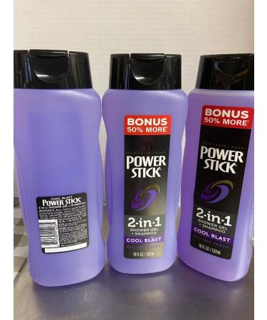 2 in 1 Shower Gel + Shampoo Cool Blast (3 EA 18 oz)