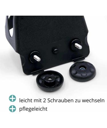 Stirring Iron Insert with Slip Protection | 1 Pair (2 Pieces) - Black Safety Stirrup Caps for Adults | International Shipping Available - Buy Online on SooperMarket.com