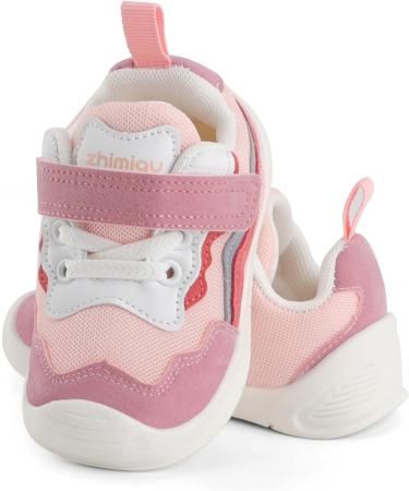 LACOFIA Baby Girls Pink Toddler Sneakers | Anti-Slip Rubber Sole | Size 5 UK Child - Buy Online on SooperMarket.com