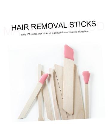 Buy Beavorty 150pcs Wax Sticks for Hair Removal Wooden Face Applicator & Wax Strips International Shipping Available - Buy Online on SooperMarket.com