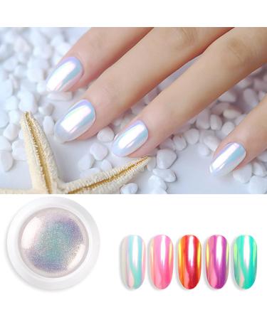 LANTRO JS Chrome Nail Powder Nail Glitter Powder Magic Mirror Neon Effect Powder Shiny Pearl Nail Glitter Nail Art Decorations for Home DIY Nail Art Deco - Buy Online on SooperMarket.com
