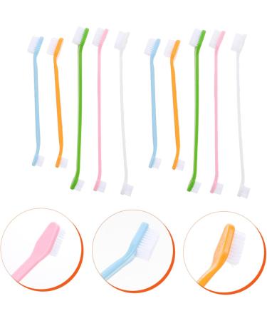 BCOATH 10pcs Puppy for Cat Pets Small Supplies Portable Nylon Clean Tooth Pet Dual-head Dog Brush - Buy Online on SooperMarket.com
