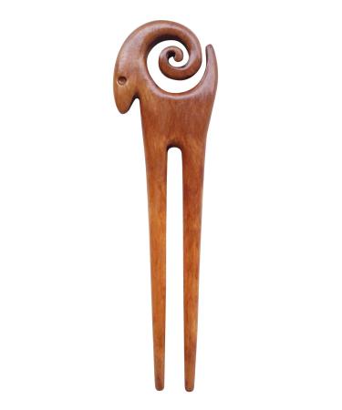 Marycrafts Wooden Ram Symbol Hair Pin Hair Fork Hair Stick Hair Accessories