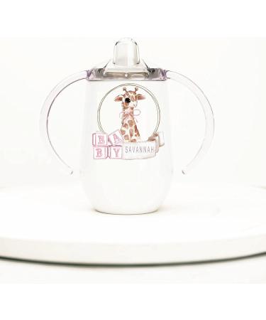 Personalized Stainless Steel Sippy Cup - 10oz with Baby Animals | BPA Free Toddler and Baby Sippy Cup - Buy Online on SooperMarket.com