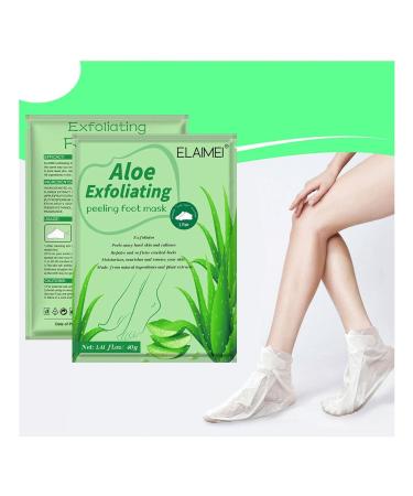 Peeling Foot Mask - Gentle Corn Remover Socks for Soft Smooth Feet in 2-7 Days | Natural Foot Care for Men & Women - Buy Online on SooperMarket.com