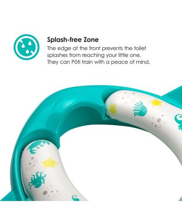 BBLV Pti Padded Toilet Seat Cover for Potty Training - Aqua - Buy Online on SooperMarket.com