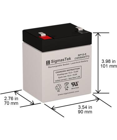 3FM4.5 6 Volt 4.5Ah SLA Replacement Battery with F1 Terminal - Reliable Power for Your Devices | International Shipping Available - Buy Online on SooperMarket.com