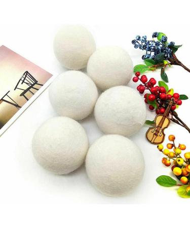 SPORTARC Wool Dryer Balls 6pcs Reusable Organic Fabric Softener Alternative Reduce Wrinkles & static cling Shorten Drying Time - Buy Online on SooperMarket.com