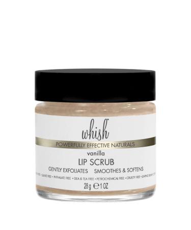 Whish Vanilla Lip Scrub 1oz - Gently Exfoliates  Smoothes and Softens
