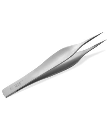 OTTO HERDER - Feilchenfeld splinter tweezers stainless steel 11.3 cm - pointed tweezers for precise gripping of the smallest splinters thanks to micro-serration - medical pointed tweezers